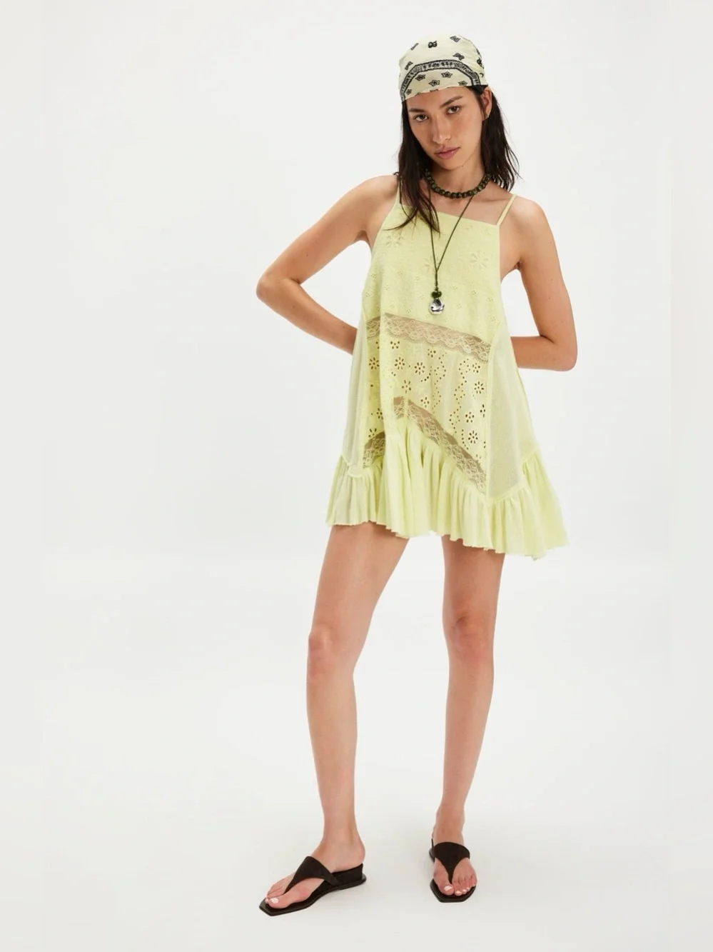 New Free People Calipso Tank ~ Early Bloomer Yellow - Picture 4 of 11